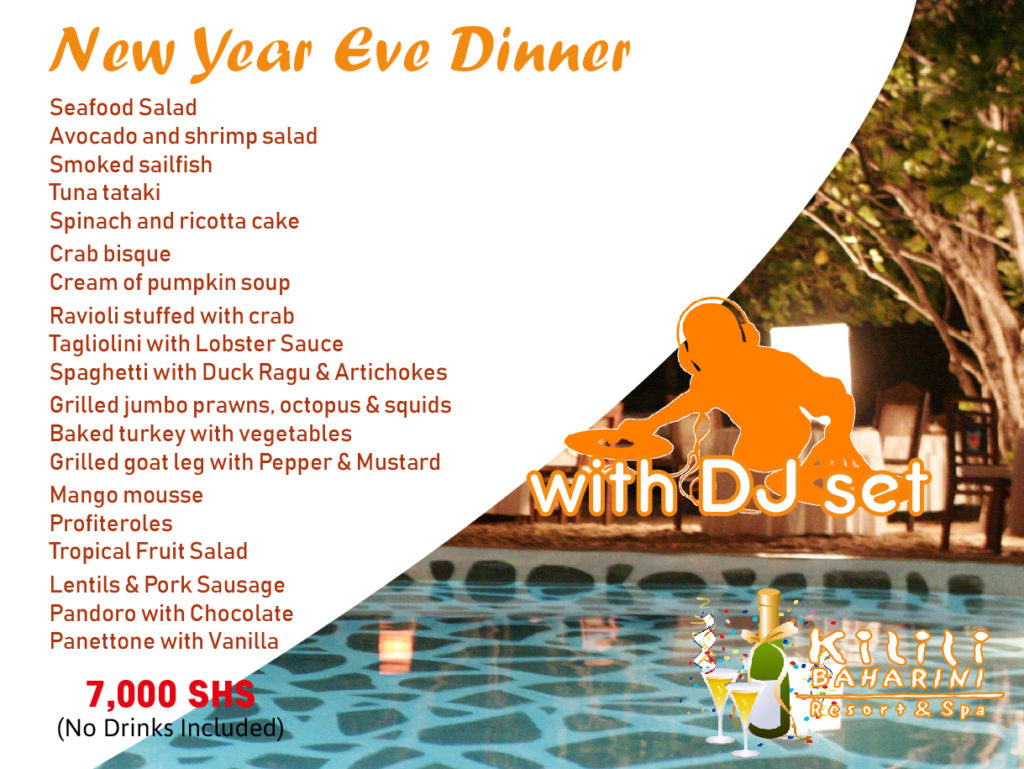 New Year's Eve Dinner Menu